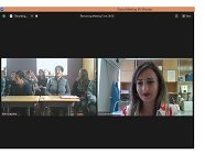 ივანე ბერიტაშვილის ახალგაზრდა მეცნიერთა კლუბის წევრთა ონლაინ შეხვედრა სოფ. ხიდარის საჯარო სკოლის მოსწავლეებთან